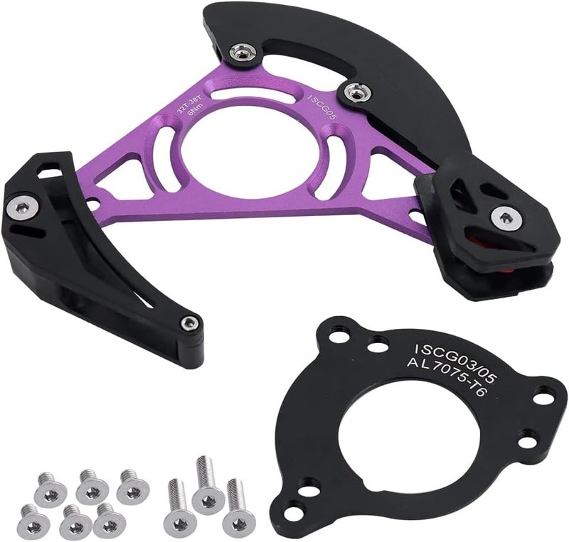 BESNIN Chain Guide ISCG-05 Mountain Bike Chain Guide Bike MTB Chain Guide for 1x System Black or Purple - Image 1